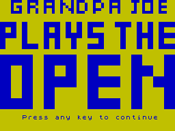 Logo: Grandpa Joe Plays the Open