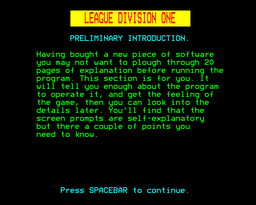 Logo: League Division One