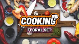 Logo: Cooking: Floral Set