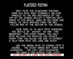 Logo: Pete the Plastered Postman and Asteroid Lander