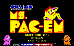 Logo: CHAMP Ms. Pac-em