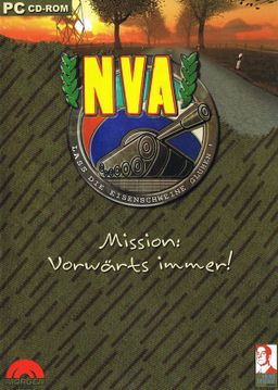 Logo: NVA: Mission: vorwärts immer!
