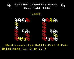 Logo: Wordsquare / Sea Battle / Pick a Pair