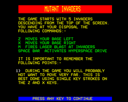 Logo: Mutant Invaders