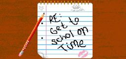 Logo: RE: Get To Schol On Time