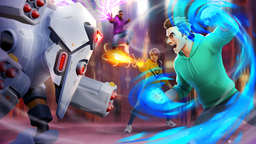 Logo: Heroes vs. Robots