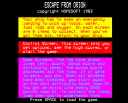 Logo: Escape from Orion