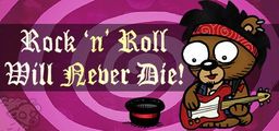 Logo: Rock 'n' Roll Will Never Die!
