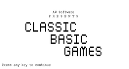 Logo: Classic BASIC Games