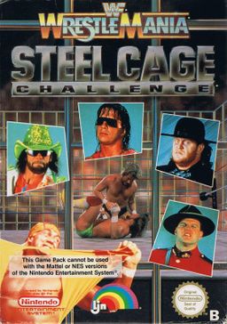 Logo: WWF Wrestlemania: Steel Cage Challenge