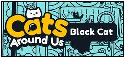 Logo: Cats Around Us: Black Cat