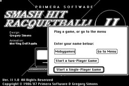 Logo: Smash Hit Racquetball!