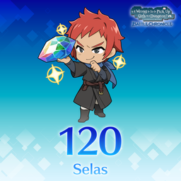 Logo: DanMachi: Battle Chronicle - 120 Selas