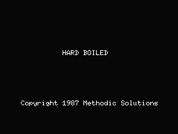 Logo: Hard Boiled