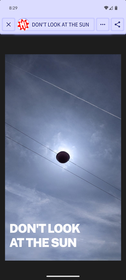 Logo: Don't Look at the Sun