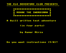 Logo: Rohak the Swordsman