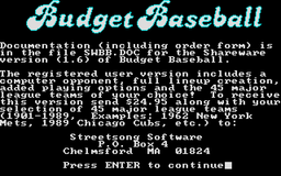 Logo: Budget Baseball