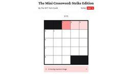 Logo: The Mini Crossword: Strike Edition