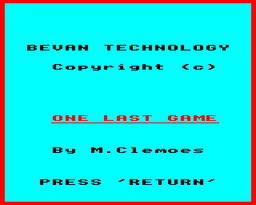 Logo: One Last Game