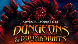 Logo: AdventureQuest 8-Bit: Dungeons & DoomKnights