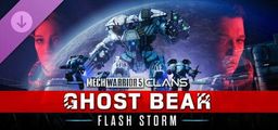 Logo: MechWarrior 5: Clans - Ghost Bear: Flash Storm