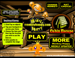 Logo: Monkey Go Happy: Cabin Escape
