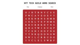 Logo: NYT Tech Guild Word Search