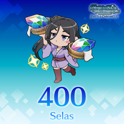 Logo: DanMachi: Battle Chronicle - 400 Selas