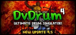 Logo: DvDrum, Ultimate Drum Simulator!