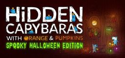 Logo: Hidden Capybaras with Orange and Pumpkins: Spooky Halloween Edition