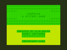 Logo: Surprise: A Mystery Game