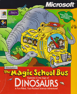 Logo: Scholastic's The Magic School Bus Explores in the Age of Dinosaurs