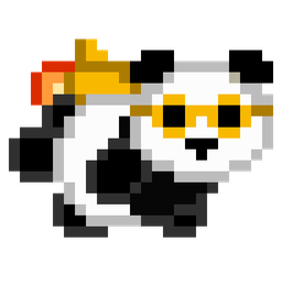 Logo: Retro Panda Lander