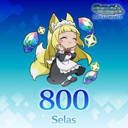 Logo: DanMachi: Battle Chronicle - 800 Selas