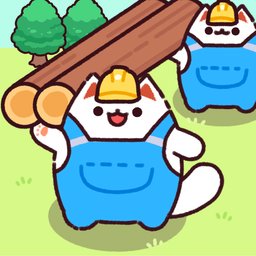 Logo: Idle Lumbercat: Wood Games