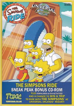 Logo: The Simpsons Ride: Preview CD-ROM (included game)