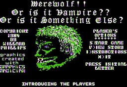 Logo: Werewolf!! Or is it Vampire? - Or is it Something Else?