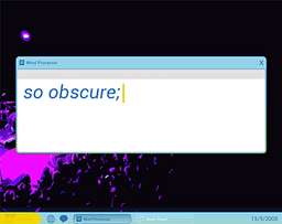 Logo: so obscure;