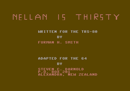 Logo: Nellan is Thirsty