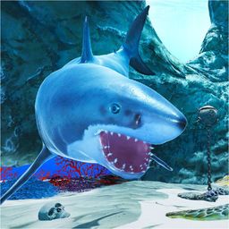 Logo: Shark Attack: Fish Predator Ocean Sea Adventure Survival