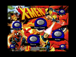 Logo: X-Men: Interactive CD-ROM Comic Book!