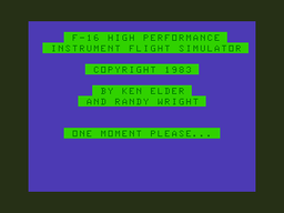 Logo: F-16 High Performance Instrument Flight Simulator