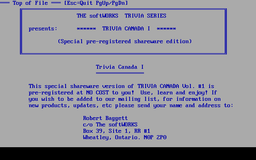 Logo: Trivia Canada 1