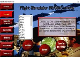 Logo: Nouveaux scénarios pour Microsoft Flight Simulator 95/98 et Combat