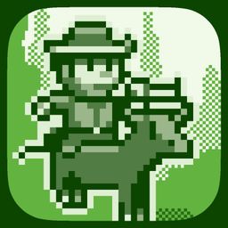 Logo: 2-bit Cowboy Rides Again