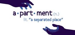 Logo: apartment: a separated place