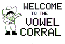 Logo: Vowel Corral