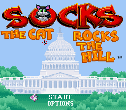 Logo: Socks the Cat: Rocks the Hill