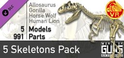 Logo: World of Guns: Gun Disassembly VR - 5 Skeletons Pack