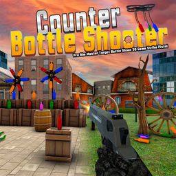 Logo: Counter Bottle Shooter: Pro Aim Master Target Bottle Shoot 3D Game Strike Pistol